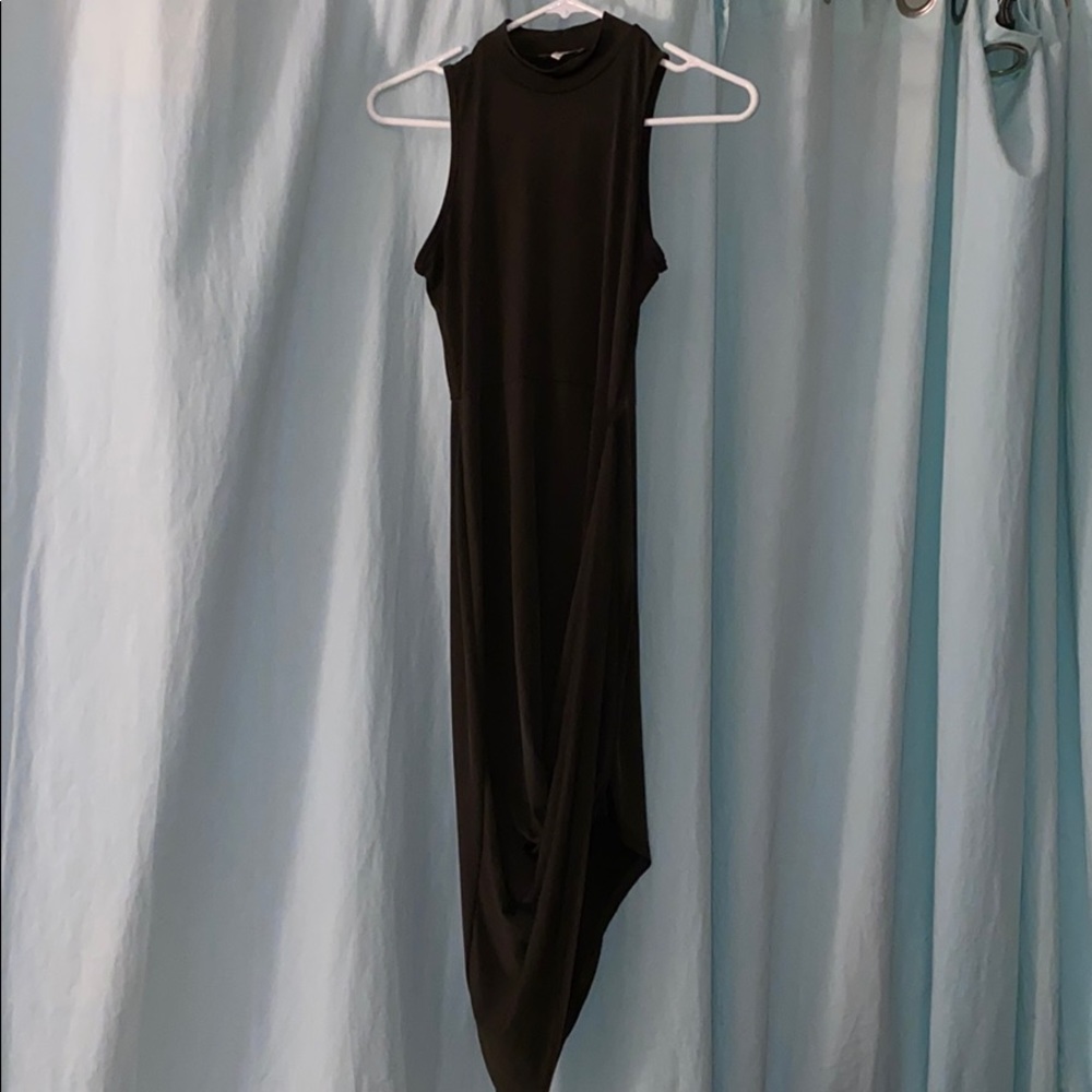Navy green dress